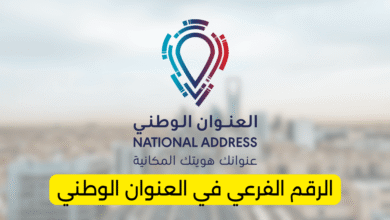 ما هو الرقم الفرعي في العنوان الوطني؟