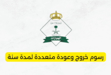 رسوم خروج وعودة متعددة لمدة سنة