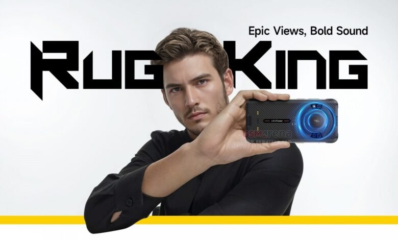 إطلاق هاتف Ulefone RugKing ببطارية 9600 مللي أمبير وكشاف قوي ومكبر صوت يصل إلى 126 ديسيبل
