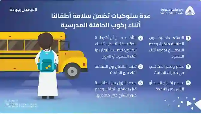 السعودية توضح الشروط المطلوبة لباصات النقل المدرسي