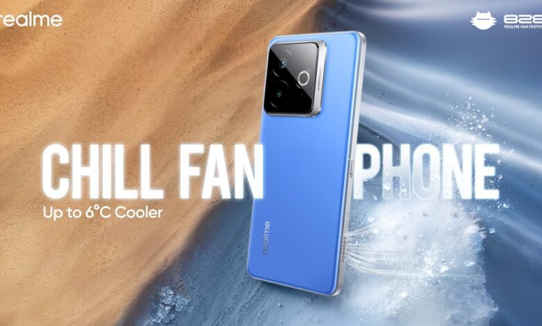 realme تكشف عن هاتف ببطارية 15,000 مللي أمبير وهاتف realme Chill Fan Phone بتقنية تبريد استثنائية في مهرجان 828 Fan Festival