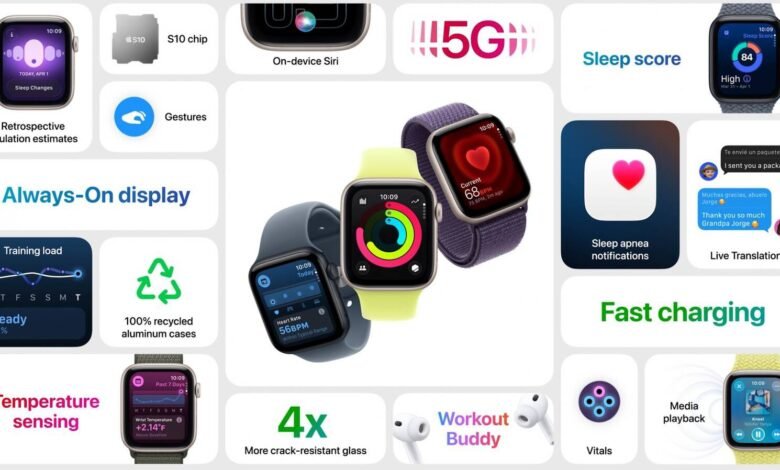 آبل تطلق Apple Watch SE 3 بتصميم بلاستيكي ملون وسعر اقتصادي #AppleEvent