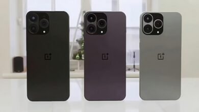 صورة هاتف OnePlus 15 تكشف عن تصميمه الجديد وألوانه الثلاثة المميزة