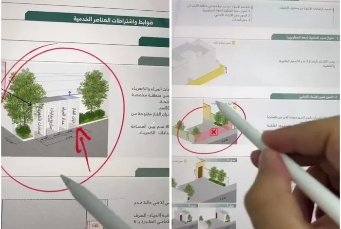 سر تصاميم البوكسات الإلزامية عند البناء في الأراضي المخفضة بالرياض وأسباب فرضها