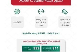 قرار هام من الداخلية السعودية يتيح التبليغ عن الوافدين من جنسية معينة عبر 911