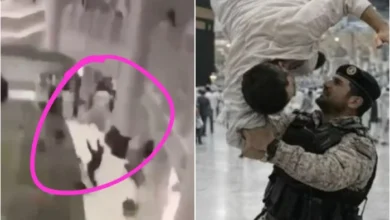 تطور خطير في قضية الشخص الذي ألقي بنفسه من الأدوار العليا في الحرم: الكشف عن جنسيته وسبب فعلته