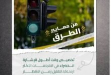 هيئة النقل تحدد رسمياً مدة إضاءة إشارات المرور الحمراء والخضراء في المدن الرئيسية بالمملكة