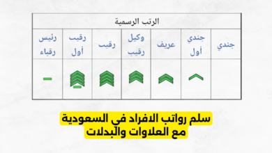 سلم رواتب الافراد