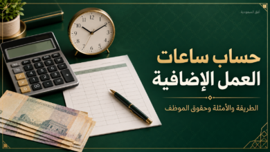 حساب ساعات العمل الإضافية: آلة حاسبة وساعة وكشف ساعات