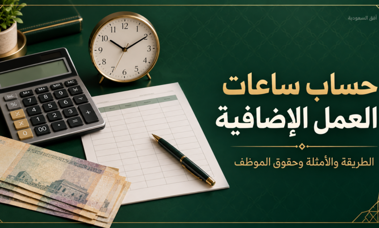 حساب ساعات العمل الإضافية: آلة حاسبة وساعة وكشف ساعات