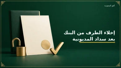 إخلاء الطرف من البنك بعد سداد المديونية في السعودية
