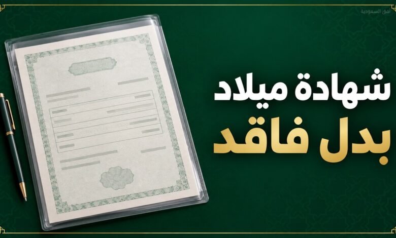 إصدار شهادة ميلاد بدل فاقد عبر أبشر