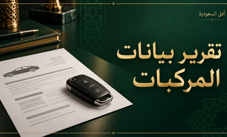 تقرير بيانات المركبات