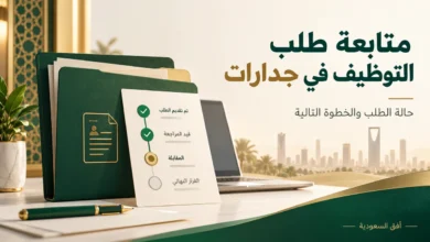 متابعة طلب التوظيف في جدارات