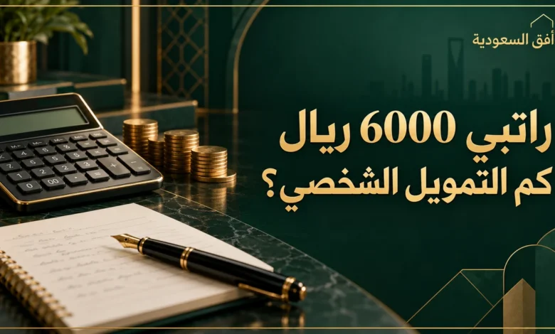 راتبي 6000 كم يعطوني قرض شخصي