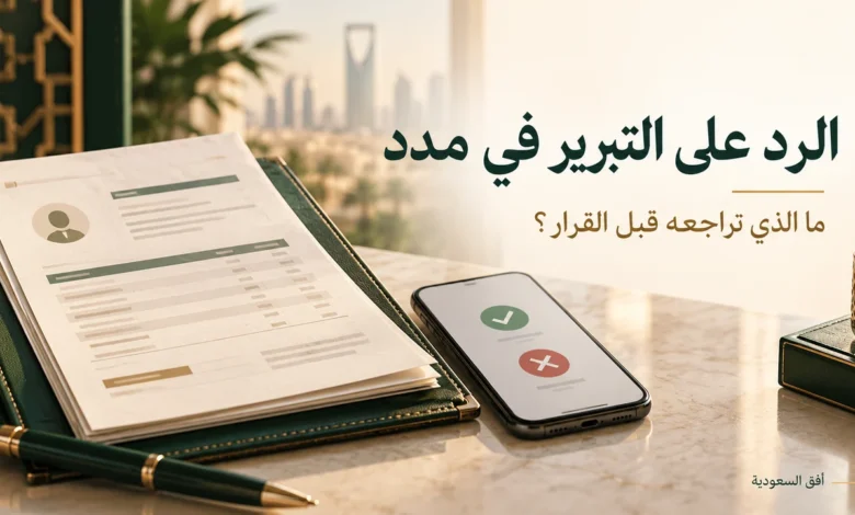 الرد على التبرير في مدد