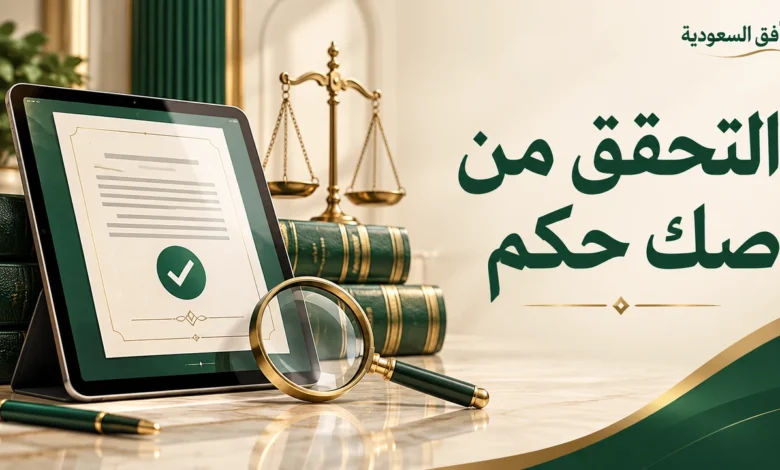 التحقق من صك حكم عبر ناجز