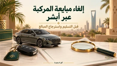 إلغاء مبايعة المركبة عبر أبشر