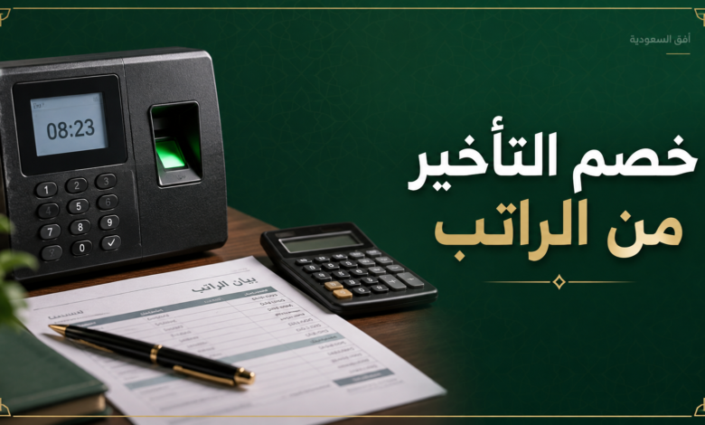 خصم التأخير من الراتب