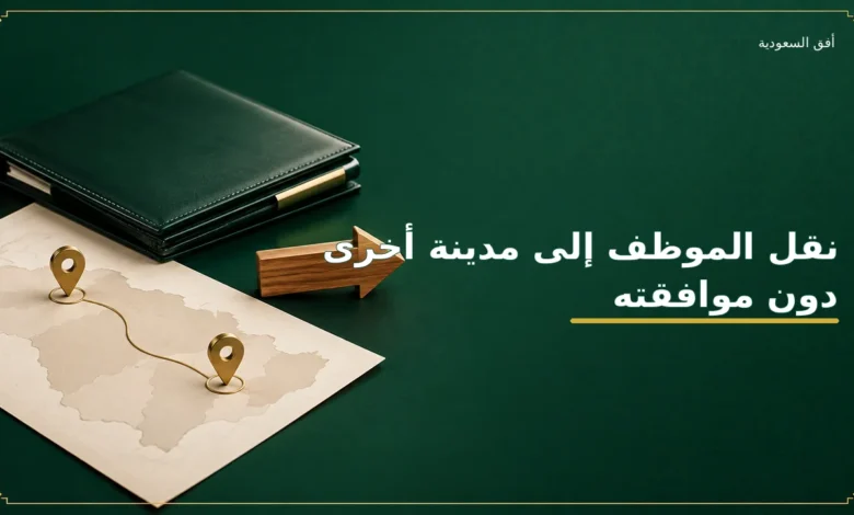 نقل الموظف إلى مدينة أخرى دون موافقته في نظام العمل السعودي