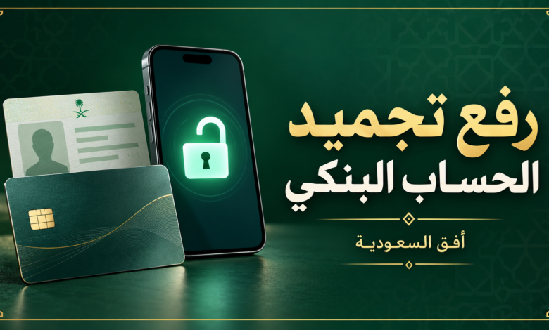 رفع تجميد الحساب البنكي