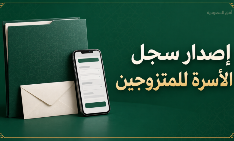إصدار سجل الأسرة للمتزوجين عبر أبشر