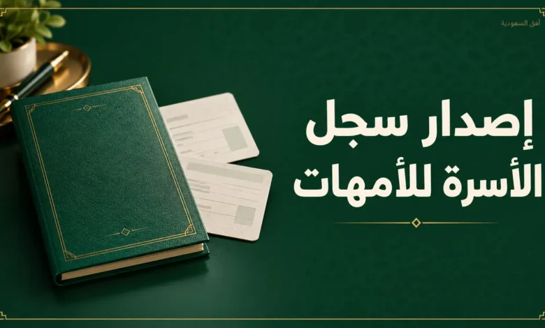 إصدار سجل الأسرة للأمهات عبر أبشر