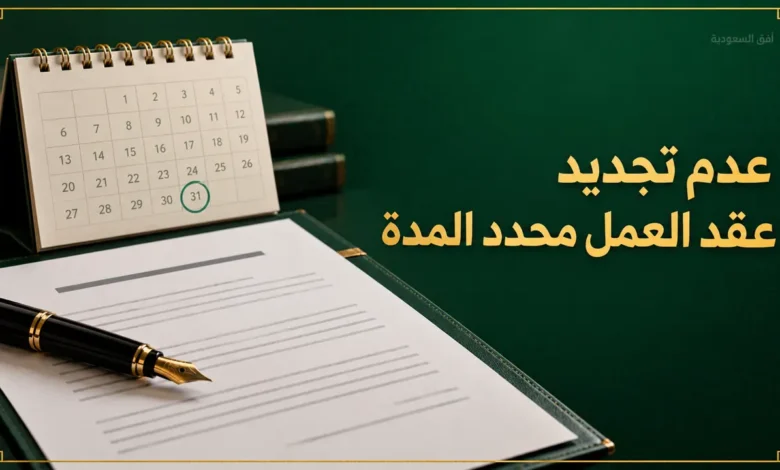 عدم تجديد عقد العمل محدد المدة وحقوق الموظف