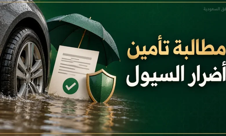 مطالبة تأمين أضرار السيول للسيارة
