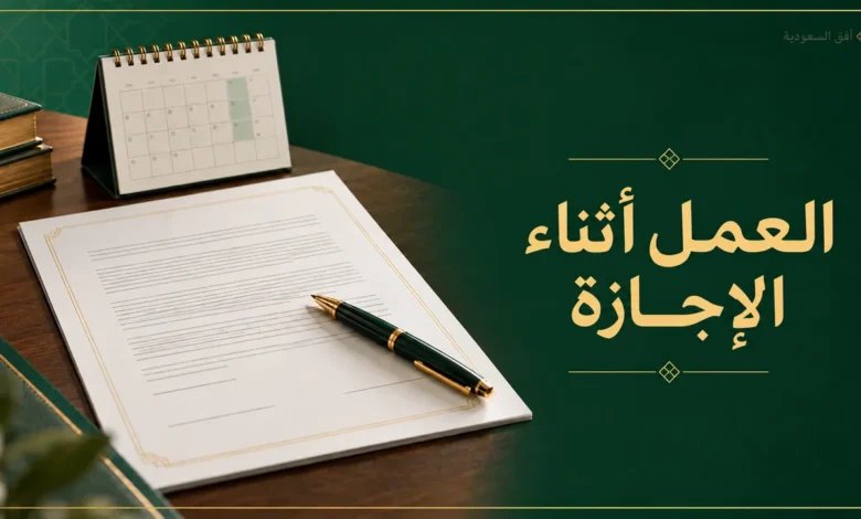 العمل أثناء الإجازة
