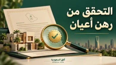 التحقق من رهن أعيان عبر ناجز