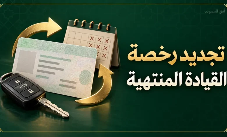 تجديد رخصة القيادة المنتهية من سنوات