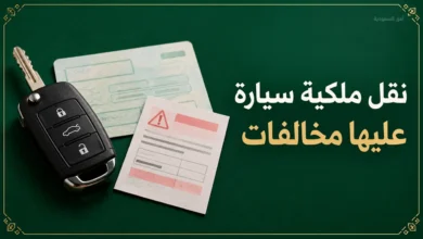 نقل ملكية سيارة عليها مخالفات في السعودية